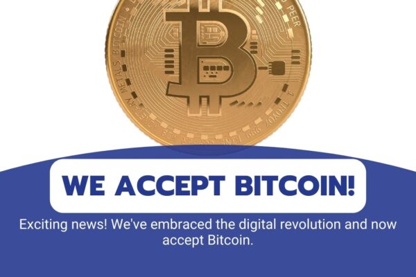 Bitcoin Payment- We accept Bitcoin Payment